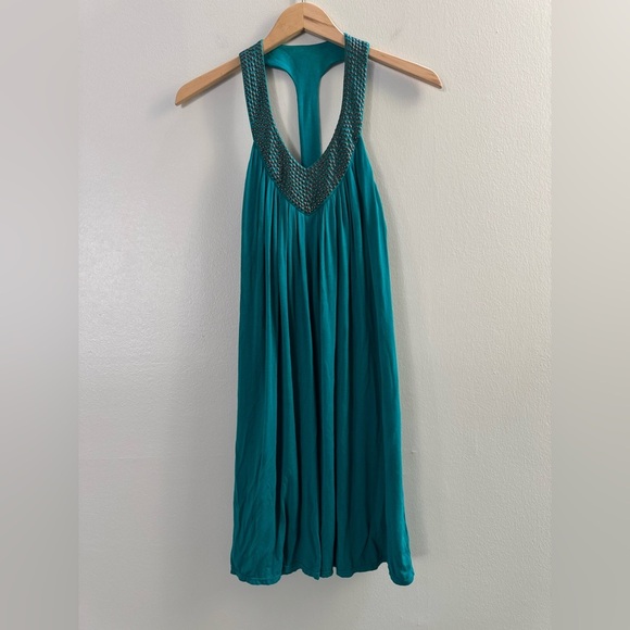 VS Victoria’s Secret Teal Racerback Y2K Shelf Bra Dress Small - Picture 6 of 11